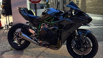 FIRST START on my Ninja H2 with the Full Vandemon exhaust!! * Headphone warning *