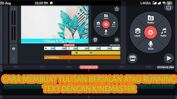 Cara Membuat Tulisan Berjalan atau Running Text dengan Kinemaster