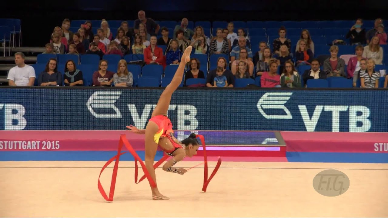 Jana BEREZKO-MARGGRANDER (GER) 2015 Rhythmic Worlds Stuttgart - Qualifications Ribbon