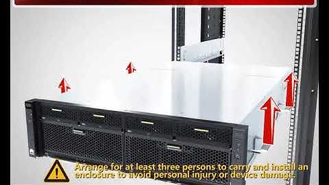 Huawei OceanStor V3: Installing a 3U Controller Enclosure