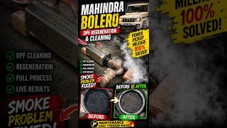 Mahindra Bolero DPF Regeneration & Cleaning 🔥 | Smoke Problem Solved 💨✅#MahindraBolero, #DPFCleaning