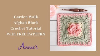 Garden Walk Afghan Block | An Annie's Block Party Crochetalong