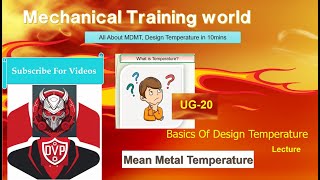 Ug 20 Basics Of Design Temperature Asme Bpvc Sec Viii Div 1 Lecture 9