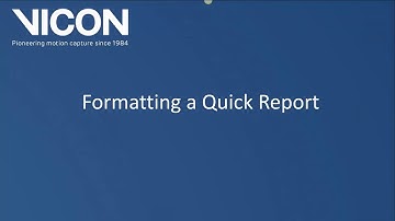 Nexus 2 tutorial - Quick Reports