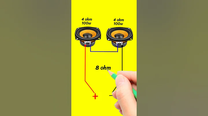 2 speaker series connection watt ar ohm kitne hotaa hai #shorts #channelnumber99 #animation