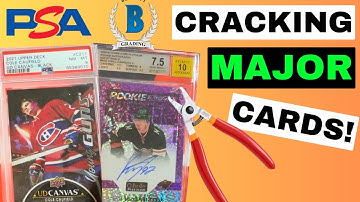 HOW TO CRACK A PSA AND BGS SLAB - CRACKING GRADED CARD SLABS TO RESUBMIT!