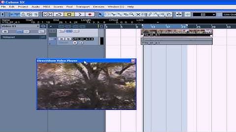Cubase SX 3 Tutorial - Lesson 25:  Video