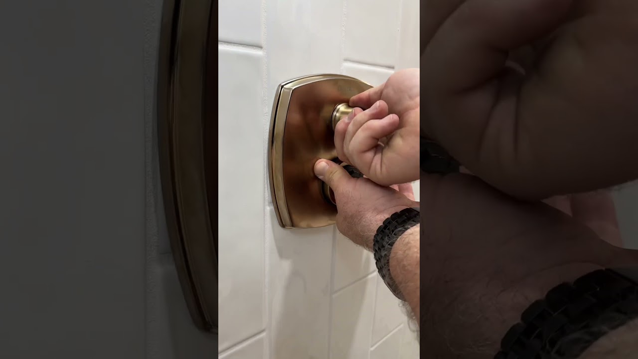Handheld Delta shower control trim-out #plumbing #hiltinuron