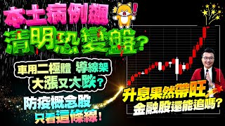 清明恐變盤？本土病例飆，防疫概念股只看這條線！車用二極體、導線架大漲又大跌？升息果然帶旺，金融股還能追嗎？2022/04/01【老王不只三分鐘】