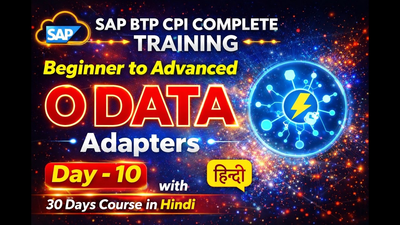SAP BTP CPI ODATA Adapters | Day 10 | Complete Hindi Tutorial | SAP CPI | #sapcpi #integration