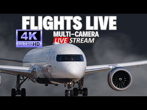 4K Multi-Cam Manchester Airport Live Aviation 🔴 #live #planes