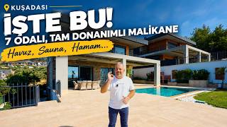 Soğucak’ta Kapanmaz Deniz Manzaralı Malikane! 7 1 | 524 m² Net | Havuz | Hamam - 682 m² Arsa