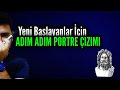 Basit Portre Yüz Çizimi Nasıl Yapılır? / Yeni Başlayanlar İçin (Detaylı Anlatım)