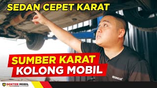 Cuci kolong mobil. 