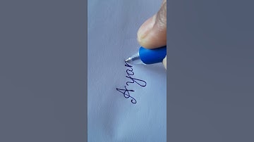 "Ayan" beautiful name in cursive writing.#shorts #shortvideo #viral #trending #short #youtubeshorts