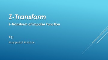 Z Transform of impulse function