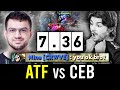 Atf meet ceb in new 736 patch  100 op hero