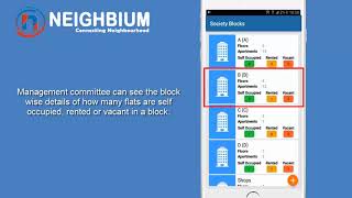 Admin view Society Blocks Module Demo- Apartment and Housing Society Management Application screenshot 4
