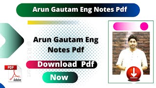 Arun Gautam English Notes Pdf | Arun Gautam English Notes Pdf Download | Arun Gautam English Notes screenshot 5