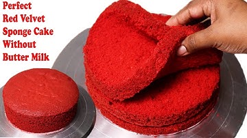 Red Velvet Sponge Cake without buttermilk/ Sponge Cake/ Red Velvet Cake/ Red velvet Cake Recipe