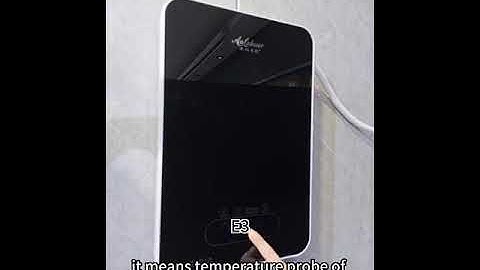 Decoding Error Codes E1, E2, E3, and E4 Black Casing Instant Electric Water Heater