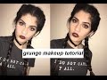 GRUNGE MAKEUP TUTORIAL // MAQUILLAJE GRUNGE | camuartist