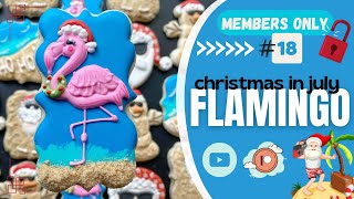 Christmas In July FLAMINGO Cookie Decorating Tutorial
