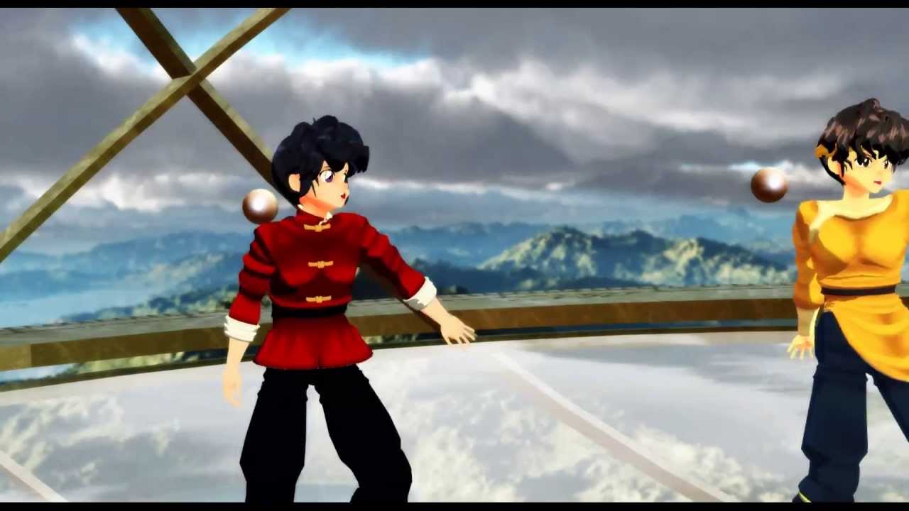 [MMD] Bad apple! - Ranma & Ryoga test Final [HD] 1080p