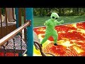 Alien Lava Monster at the Playground - The Floor is Lava Skit - weeefamfun