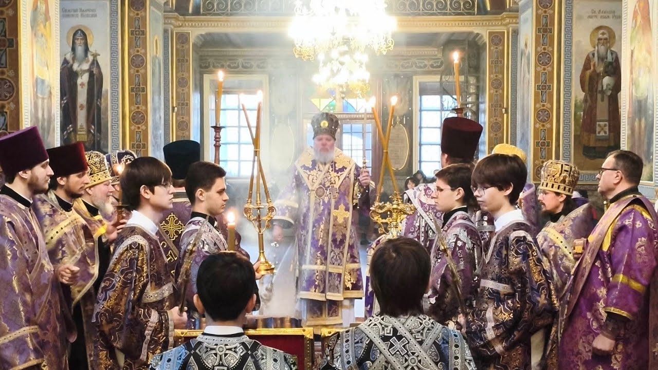 Полиелей в канун Недели 2-й Великого поста, свт. Григория Паламы