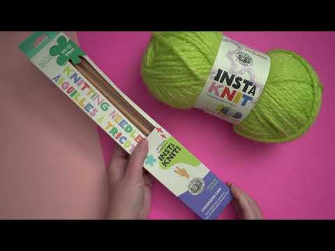 Learn How to Knit with Lion Brand InstaKnit Yarn!