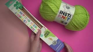 Learn How to Knit with Lion Brand InstaKnit Yarn!