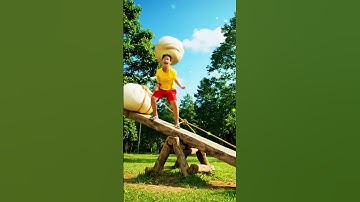 ÔI TRỜI! CHIẾC BÁNH BAO TO QUÁ! TÔI TẶNG LẠI CHO CÁC BẠN NÈ  #hoathinhvuinhon #dochoitreem #robot