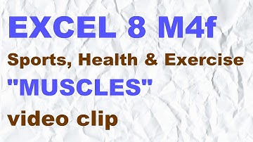 EXCEL 8 for Kaz M4f  "MUSCLES"  video clip