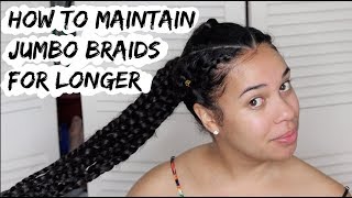 How to maintain jumbo braids longer | Refreshing jumbo braids