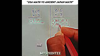 USA math vs Ancient Japan math 😲🥶🇯🇵 #shorts