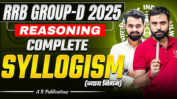 🚀RRB Group D Reasoning 2025 | Complete Reasoning📕| Complete SYLLOGISM | AR Publications