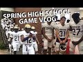 DAY IN HIGH SCHOOL WITH ME + SPRING FOOTBALL GAME VLOG