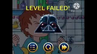 Horrid Henry - Angry Birds Star Wars - Level Failed meme