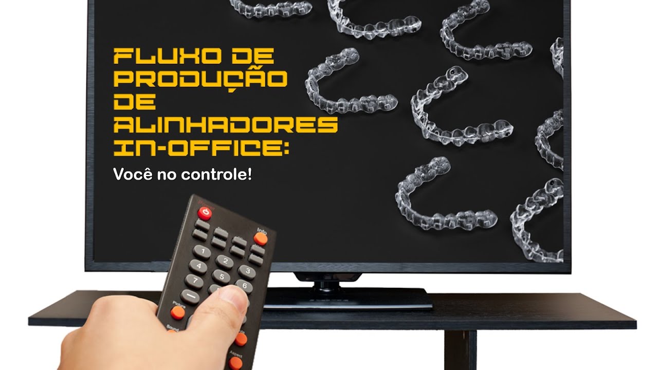 Fluxo de produção de alinhadores in-office