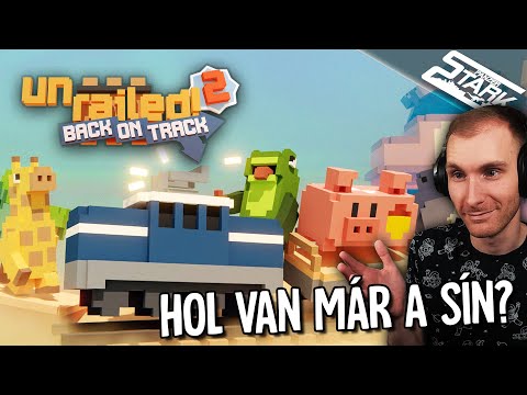 Unrailed 2 - 1.Rész (Hol Van Már a Sín? KISIKLIK A VONAT!) - Stark LIVE