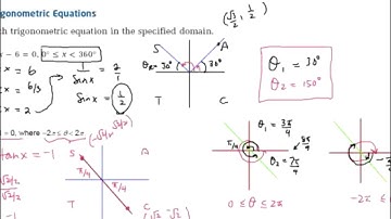 Math 3200 - Ch.4 Sec.4.3 - Solving Trigonometric Equations Part I
