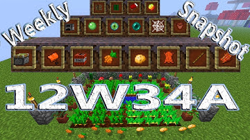 Minecraft New Update Weekly Snapshot 12W34A