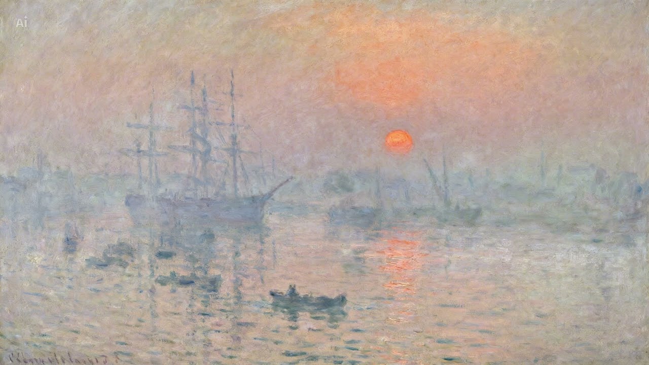 Claude Monet Full Art Gallery (Part 1) | 3-Hour Impressionist Screensaver | Relax, Study, Focus