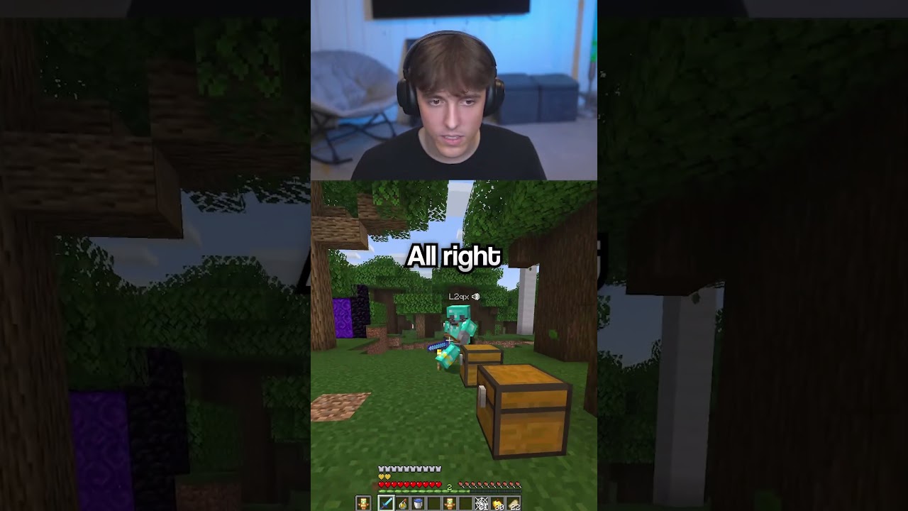 I Trapped DrDonut With a Nether Portal #minecraft #gaming
