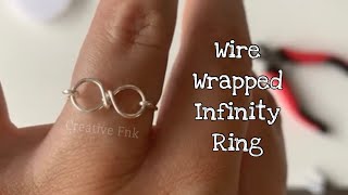 How to wire wrap an infinity ring 💍