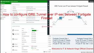 How to configure GRE Tunnel over IP-sec VPN | IP-sec VPN Over GRE Tunnel - FortiGate Firewall screenshot 3
