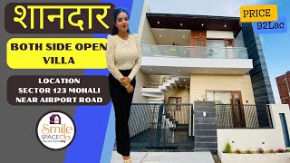 Luxurious Both Side Open 3Bhk Villa Near 200Ft Airport Road Sec-123 Mohali 