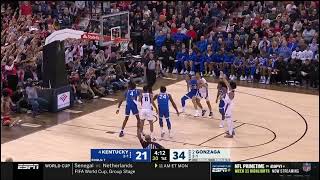 Julian Strawther vs Kentucky (20 PTS 14 REBS 2 STLS 1 BLK)