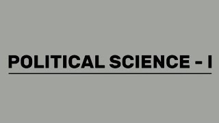 Political Science - I | B.A 1 | ADA 1 | PastPapers 2025 | #a1pastpapers #pastpapers2025 #exampaper1